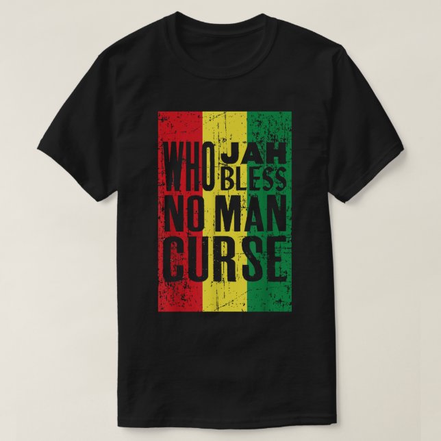 T-shirt Drapeau Éthiopie Rastafari jamaïcain Rastafarian (Design devant)