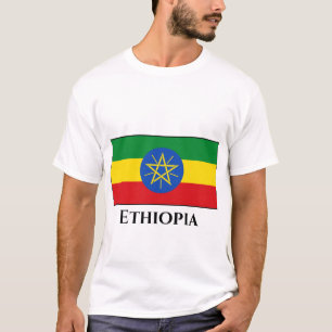 T-shirt Drapeau éthiopien