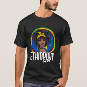 T-shirt Drapeau éthiopien