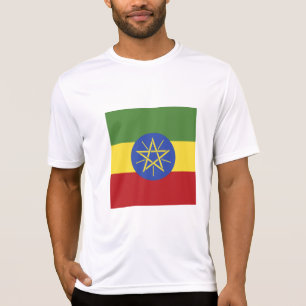 T-shirt Drapeau éthiopien