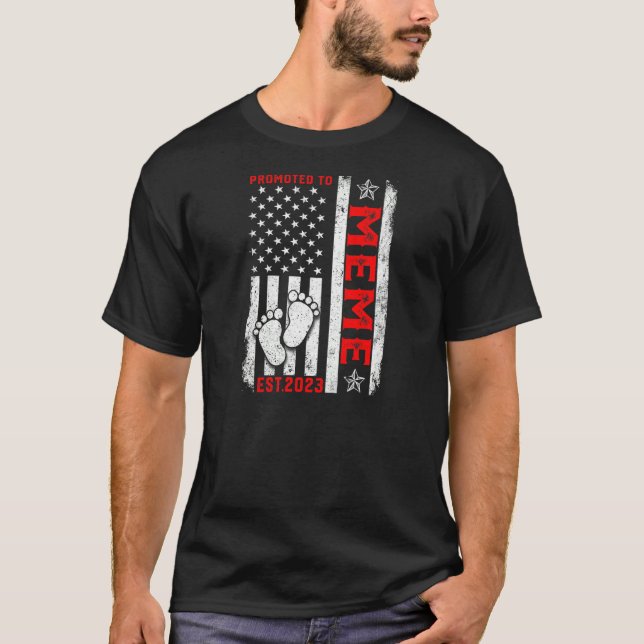 T-shirt Drapeau Femme Usa Promu À Mème Est 2023 Femmes Fa (Devant)