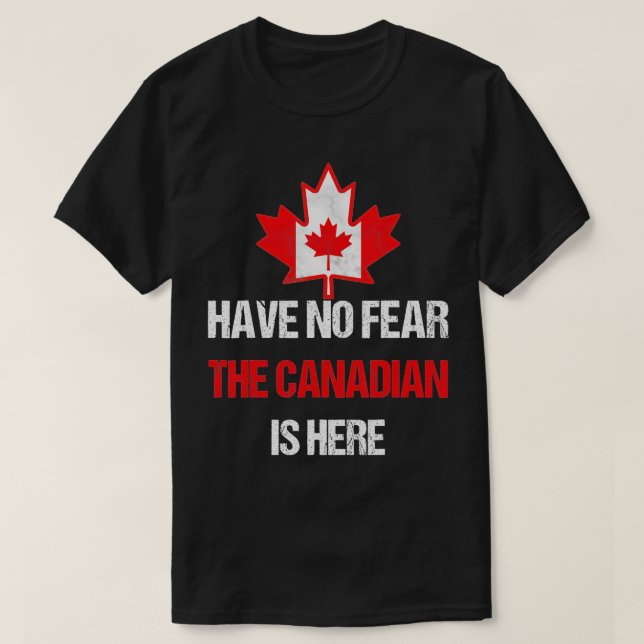 T-shirt Drapeau Fière Canadien Fabriqué Au Canada Feuille  (Design devant)