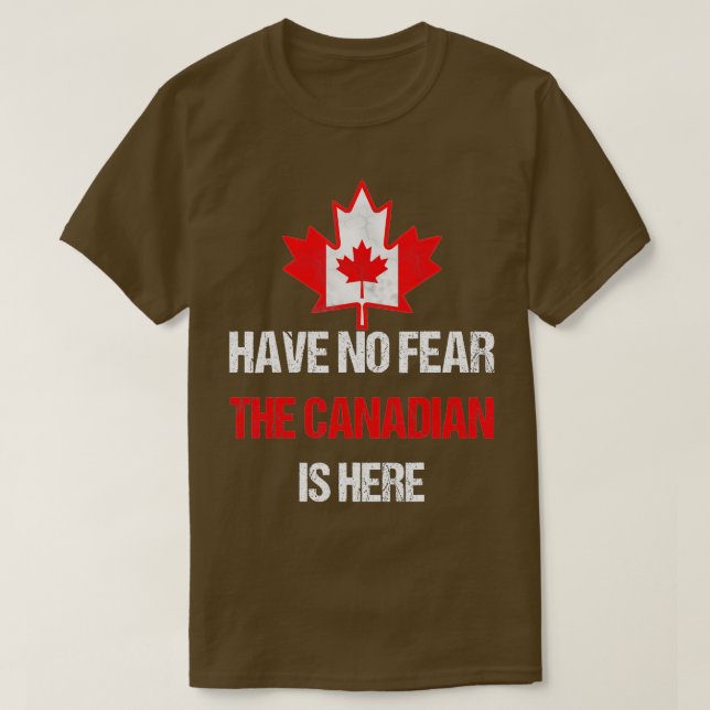 T-shirt Drapeau Fière Canadien Fabriqué Au Canada Feuille  (Design devant)