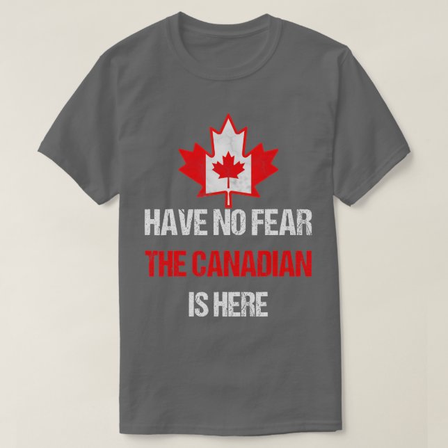 T-shirt Drapeau Fière Canadien Fabriqué Au Canada Feuille  (Design devant)