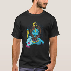 T-shirt Drapeau fiers Inde Dieu Hindi Sikh Lune Hindous Sh
