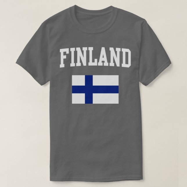 T-shirt Drapeau finlandais (Design devant)