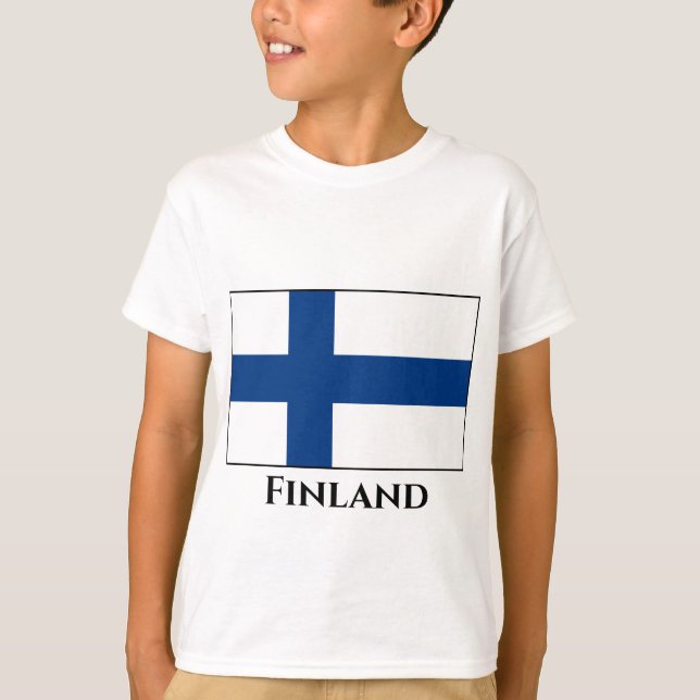 T-shirt Drapeau finlandais (Devant)