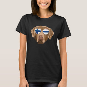 T-shirt Drapeau finlandais Chesapeake Bay Retriever Chien