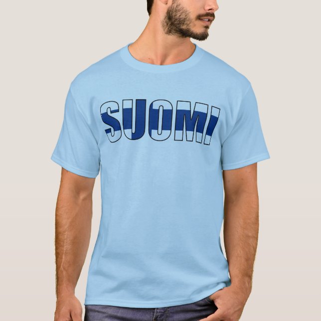 T-shirt Drapeau finlandais de la Finlande (Devant)