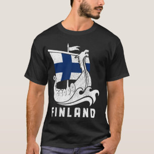 T-shirt Drapeau finlandais Vive Finn Suomi Sisu Souven