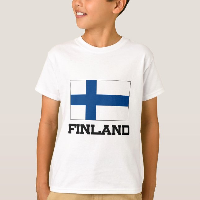T-shirt Drapeau Finlande (Devant)