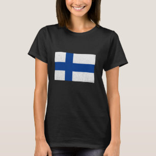 T-shirt Drapeau Finlande Vintage Fierté Finlandaise Racine