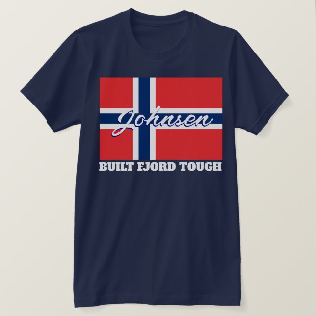 T-shirt Drapeau "Fjord Tough" et drapeau norvégien (Design devant)
