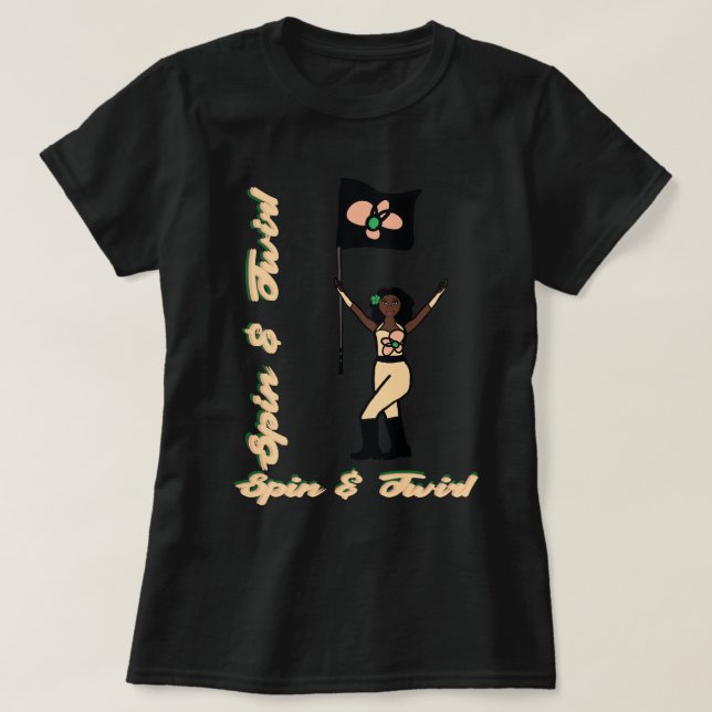 T-Shirt Drapeau Fleur de Pêche (Design devant)