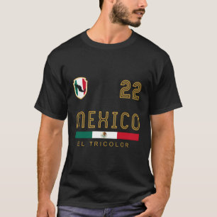 T-shirt Drapeau Football de football du Mexique Jersey