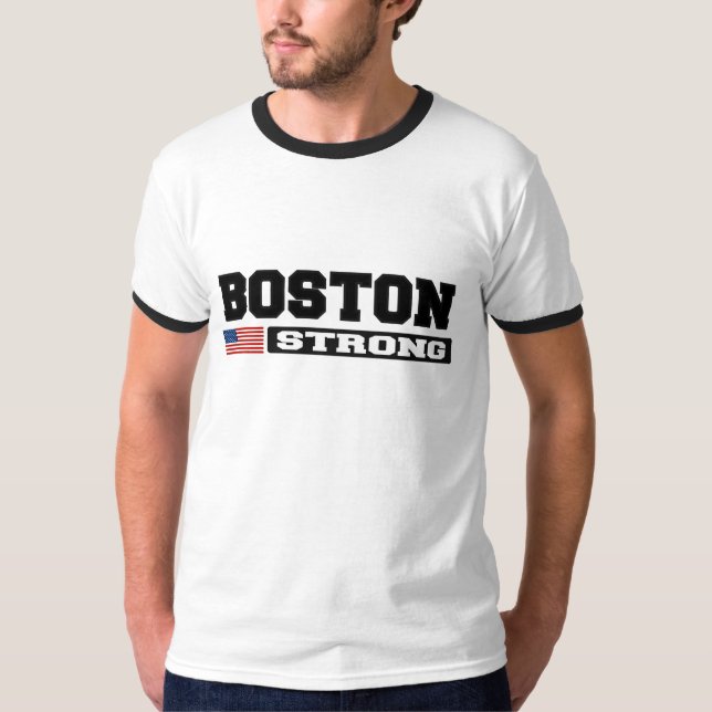 T-shirt Drapeau FORT de BOSTON États-Unis (Devant)
