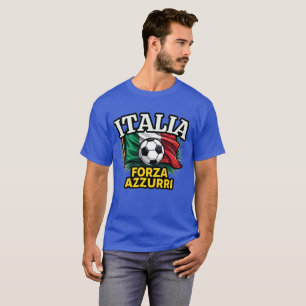 T-shirt Drapeau Forza Azzurri