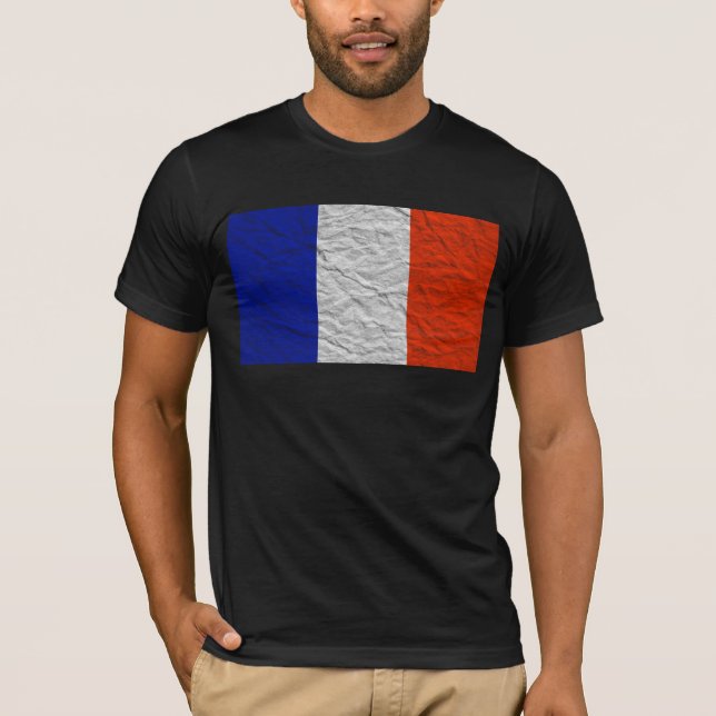T-shirt drapeau français (Devant)