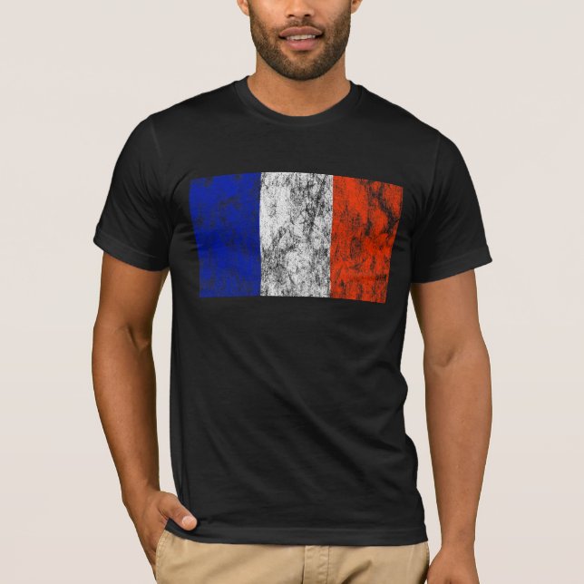T-shirt drapeau français (Devant)