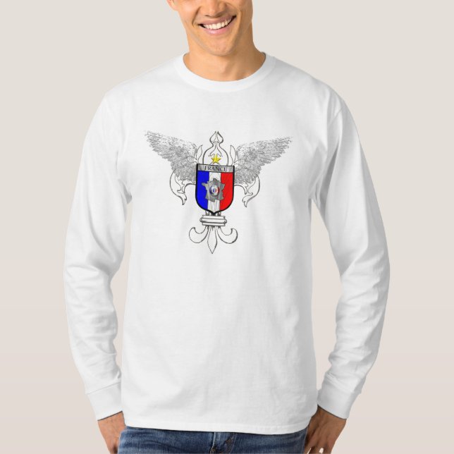 T-shirt Drapeau français Fleur de Lis (Devant)