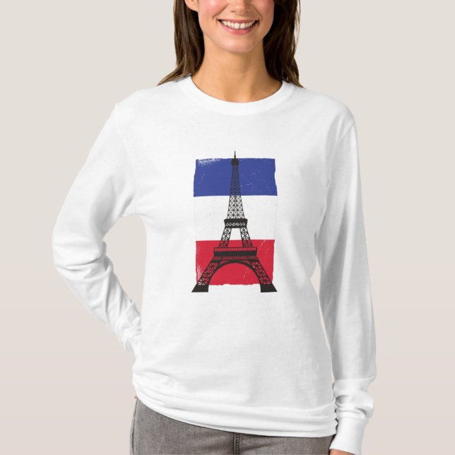 T-shirt Drapeau français France (Devant)