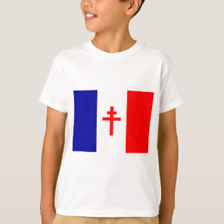 T-shirt Drapeau français libre de forces