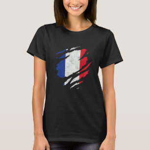 T-shirt Drapeau français Tricolore Europe Français Francop