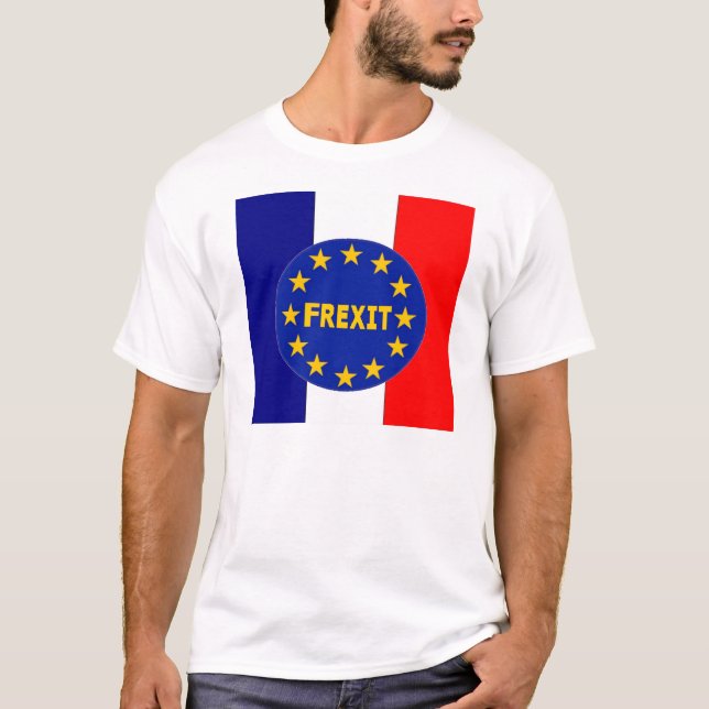 T-shirt Drapeau français Union européenne Frexit (Devant)
