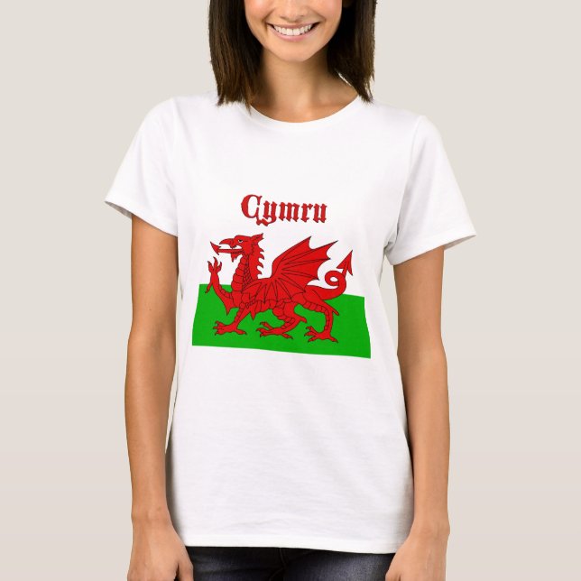 T-shirt Drapeau gallois Cymru (Devant)