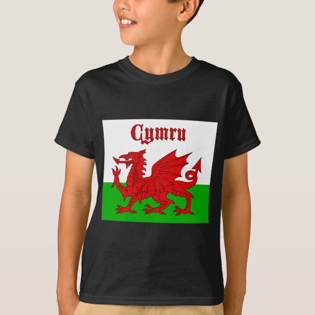T-shirt Drapeau gallois Cymru (Devant)