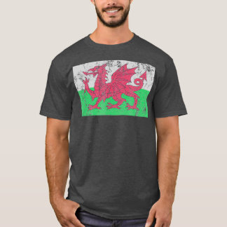 T-shirt Drapeau Gallois Dragon Baner Cymru Y Ddraig Goch