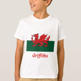 T-shirt Drapeau gallois Griffiths