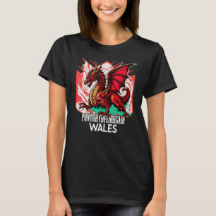 T-shirt Drapeau gallois Y Ddraig Goch D
