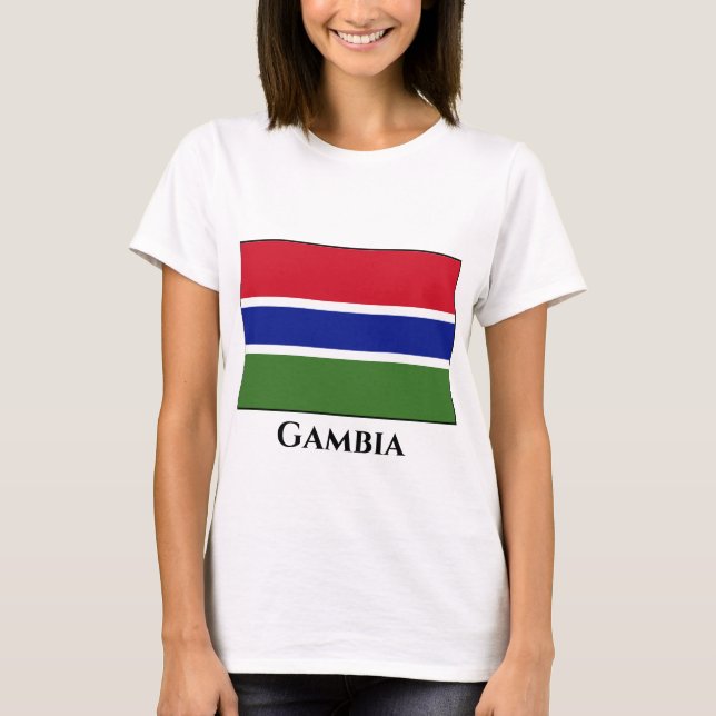 T-shirt Drapeau Gambie (Devant)