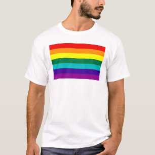 T-shirt Drapeau Gay pride arc-en-ciel 7 bandes