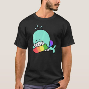 T-shirt Drapeau Gay pride Cute Rainbow Whale Lgbtq+