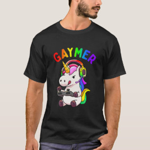 T-shirt Drapeau Gay Pride Gaymer LGBT Gamer LGBTQ Gaming L