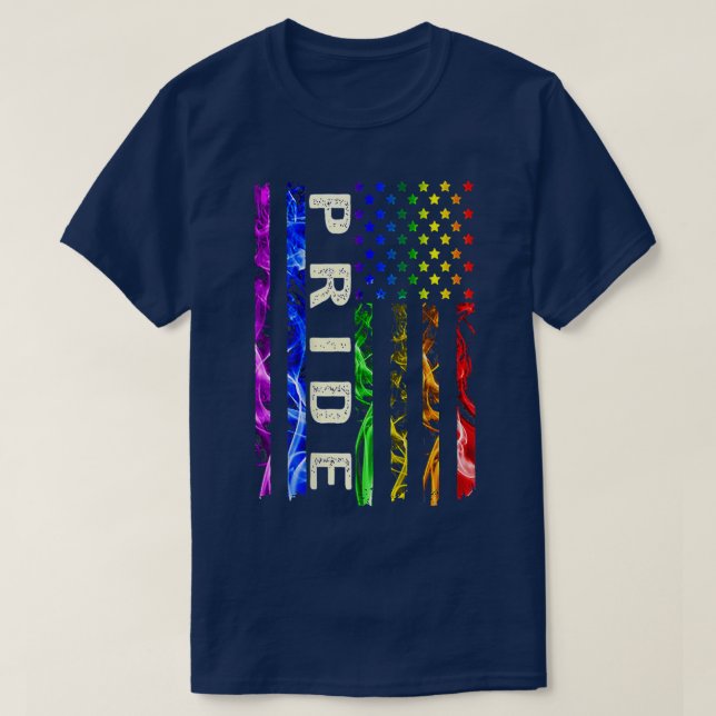 T-shirt Drapeau Gay pride LGBTGay Pride 2022 Costume Cool  (Design devant)