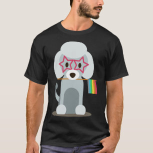 T-shirt Drapeau gay pride Poodle Cadeau Chien Lgbtq Lgbt P