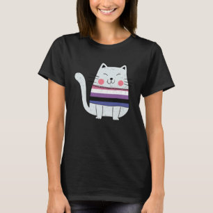 T-shirt Drapeau genderfluid Chats LGBTQ Fierté Chat