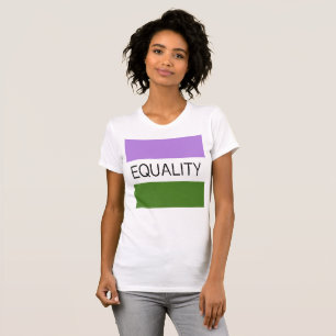 T-shirt Drapeau Genderqueer ÉGALITÉ