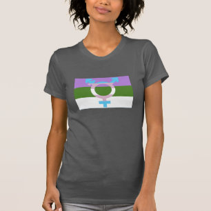 T-shirt Drapeau Genderqueer Symbole Trans