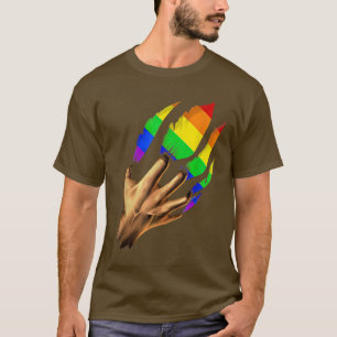 T-shirt Drapeau génial signifiant pluie de fierté LGBTQ Pl