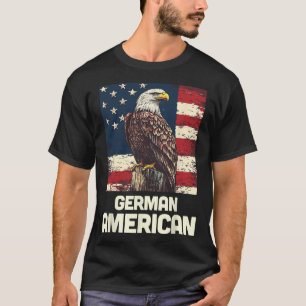 T-shirt Drapeau germano-américain patriotique Usa Parti po