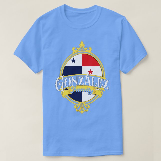 T-shirt Drapeau Gonzalez Family Panama (Design devant)