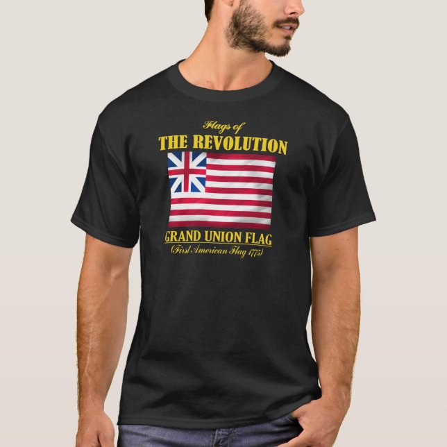 T-shirt Drapeau Grand Union (Premier drapeau américain) (Devant)