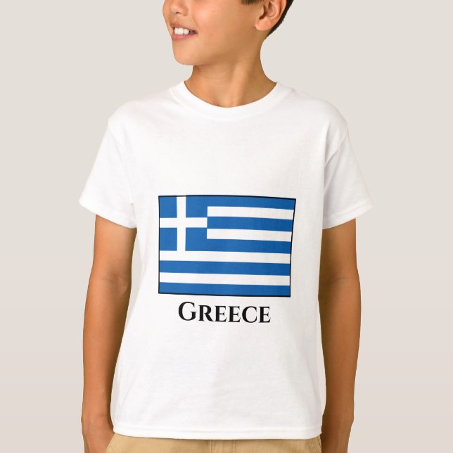 T-shirt Drapeau grec (Devant)