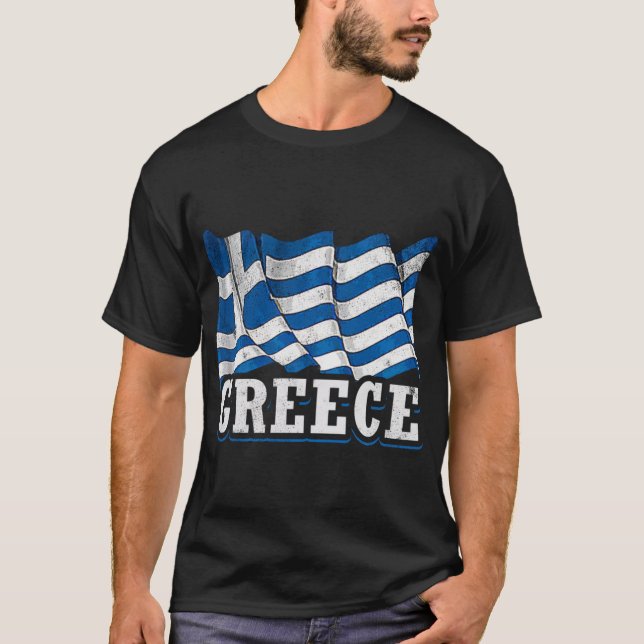 T-shirt Drapeau grec (Devant)