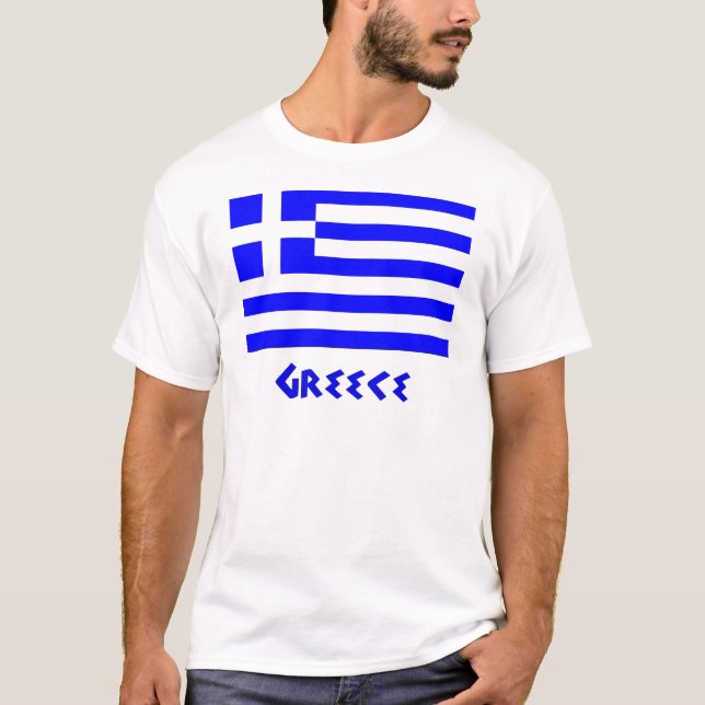 T-shirt Drapeau grec (Devant)