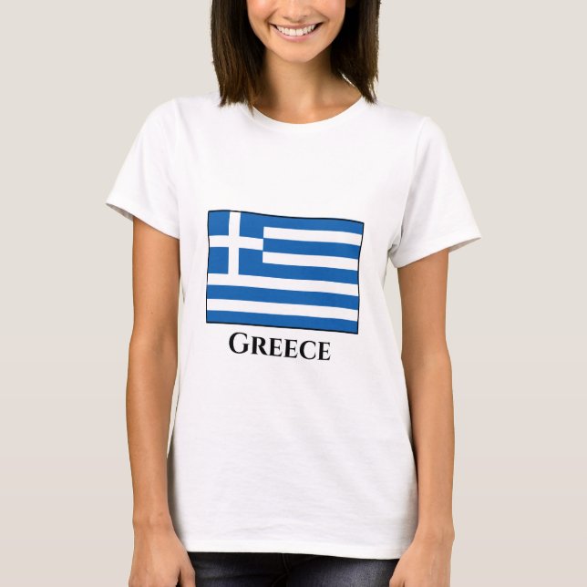 T-shirt Drapeau grec (Devant)